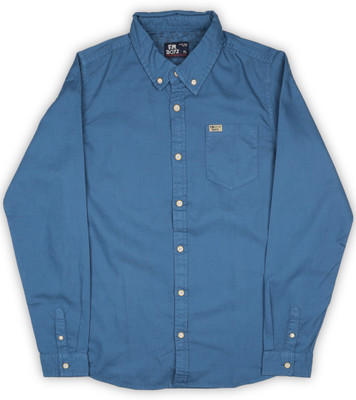 

Flying Machine Boys Solid Casual Blue Shirt, Dk. blue