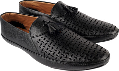 

AMJ Black Casual, Party Wear Loafers for Men Casuals For Men(Black