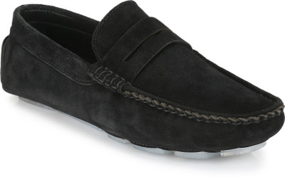 

Knoos LEATHER Driving Shoes For Men(Black, Bl