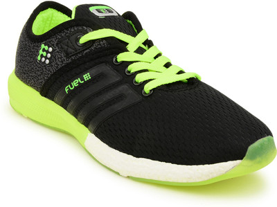 

Fuel Men's Boys Laced Up Solid Running Shoes For Men(Black, Green, Blackgreen