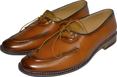 

the fox leather king lase up loafer Casuals For Men(Tan