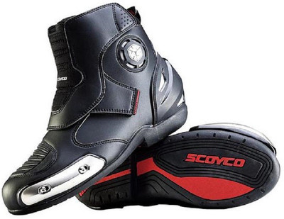 

Scoyco MBT003 Bike Riding Ankle Black Driving Shoes For Men(Black