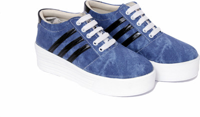 

MR R KING&QUEEN Sneakers For Women(Blue, Black