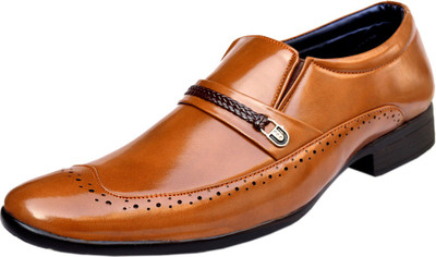 

Mantin Shoes Comfortable Stylish Tan Slip On For Men(Tan