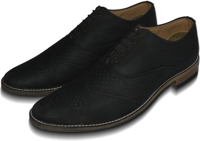 

the fox leather Men Derby Suede casual party wear Derby For Men(Black
