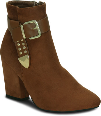 

Kielz Tan-Suede-Women-Boots Boots For Women(Tan