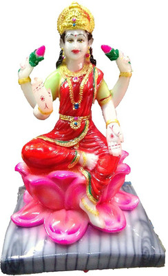 

AARNA CRAFT Laxmi Devi | Hindu God for Prosperity & Wealth | For Home or Office Pooja/ Puja | Perfect for Diwali, Dussehra or Dhanteras Gift Decorative Showpiece - 16 cm(Ceramic, Multicolor)