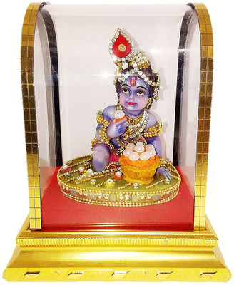 

Aarna Craft Laddu Gopal/ Bal Gopal with Laddu | Small Size | For Home or Office Pooja/ Puja | Perfect for Diwali, Dussehra or Dhanteras Gift Decorative Showpiece - 15 cm(Ceramic, Multicolor)