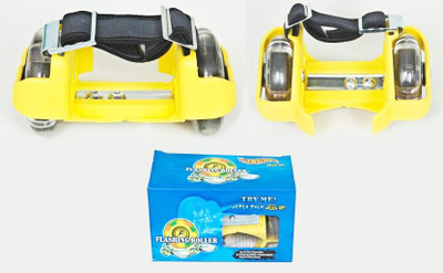 

Solutions24x7 FLASHING ROLLER Quad Roller Skates - Size 12-16 UK(Yellow)