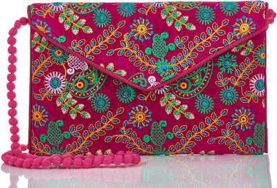 

Vincraft Women Casual Multicolor Cotton Sling Bag