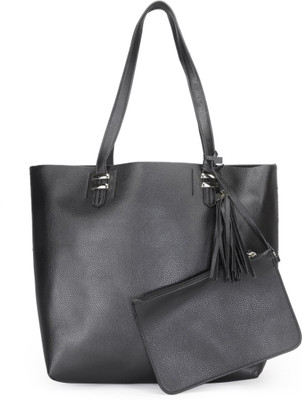 

LONDON RAG Women Casual Black PU Tote