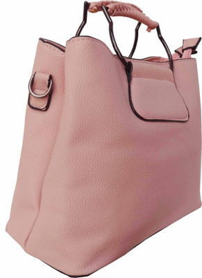 

ALIVE Girls Casual Pink Leatherette Hand-held Bag