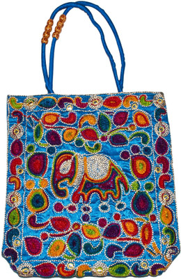 

Vincraft Women Casual Multicolor Cotton Hand-held Bag