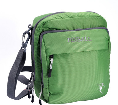 

PINBALL Men & Women Casual Green Nylon Sling Bag