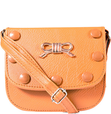 

Easydealss Girls Casual Brown PU Sling Bag