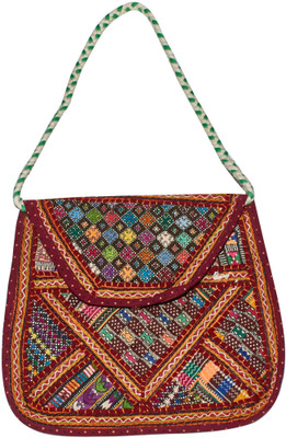 

Vincraft Women Casual Multicolor Cotton Hand-held Bag