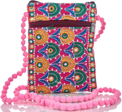 

Vincraft Women Casual Multicolor Cotton Sling Bag