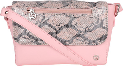 

osaiz Women Casual Pink PU Sling Bag