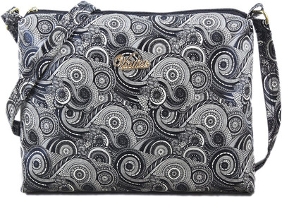

voaka Girls Casual Black PU Sling Bag