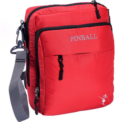

PINBALL Men & Women Casual Red Nylon Sling Bag