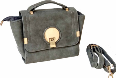

ALIVE Girls Casual Grey Leatherette Sling Bag