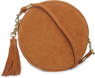 

LONDON RAG Women Casual Tan Leatherette Sling Bag
