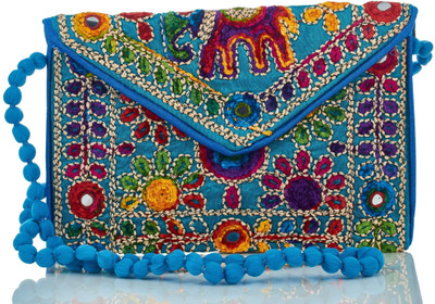 

Vincraft Women Casual Multicolor Cotton Sling Bag