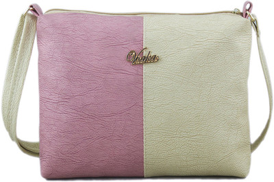 

voaka Girls Casual Pink PU Sling Bag