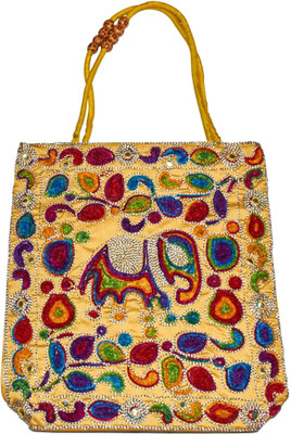 

Vincraft Women Casual Multicolor Cotton Hand-held Bag