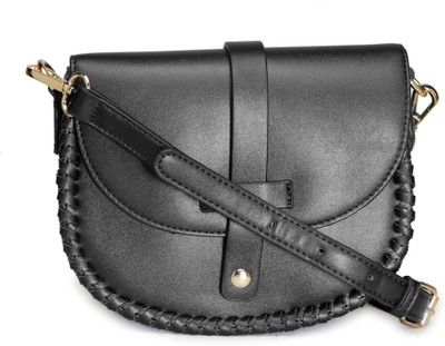 

LONDON RAG Women Casual Black PU Sling Bag