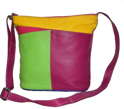 

Shankar Produce Girls Casual Multicolor Genuine Leather Shoulder Bag