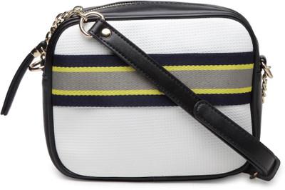 

LONDON RAG Women Casual White PU Sling Bag