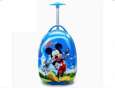 

GOCART Carton Printed Children Trolley Bag With Telescopic Handle , Size 16" Inch Small Travel Bag - 16 (Pink) Small Travel Bag - 20(Blue)