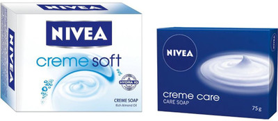 

Nivea CREME SOFT CREME SOAP 50 GM+ CREME CARE SOAP 75 GM(75 g)