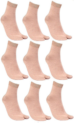 BOF Women Solid Ankle Length(Pack of 9)