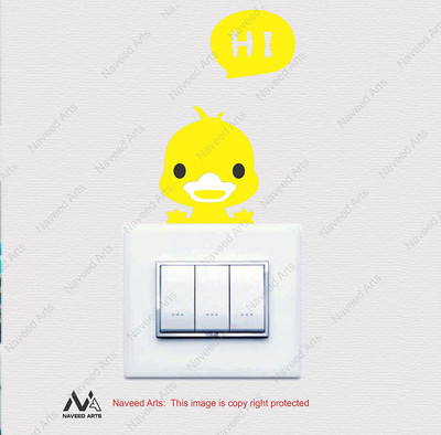 

Naveed Arts  Acrylic Switch decor Sticker(Pack of 1, Yelow