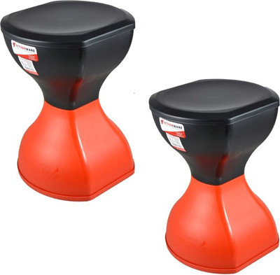 

Action Ware Pinakin Stool Red & Black By SARANGWARE (Pack Of 2) Stool(Red)