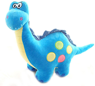 

Tickles Soft Cartoon Cuddly Large Dinosaur Dragon Colourful Plush Toy - 20 cm(Blue)