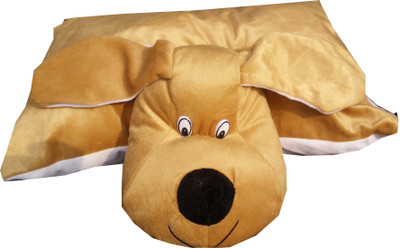 

kaykon Folding Cushion PIllow Brown Dog Shaped Soft Cushion - 40 cm(Brown)
