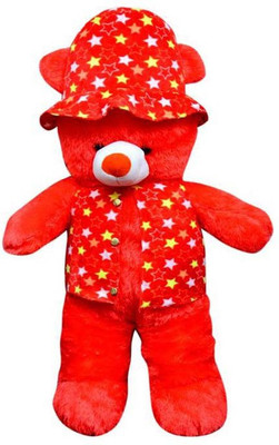 

ATTRACTIVE CUTE RED JACKET TEDDY BEAR 1.5 FEET - 45 cm(Red)