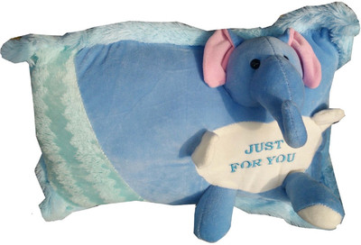 

kaykon Cute Elephant Cushion Pillow Soft Toy For Kids Ultra Soft Premium Quality #BestDealonFlipkart - 40 cm(Blue)