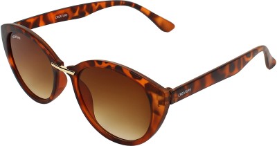 CREATURE Cat-eye Sunglasses(For Men & Women, Brown)