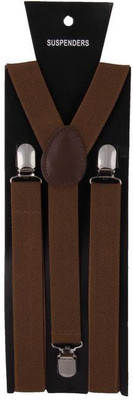 

Asraw Y- Back Suspenders for Men(Brown)