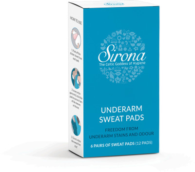 

SIRONA Under Arm Sweat Pads (12 Pads - 1 Pack) Sweat Pads