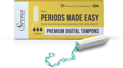 

SIRONA - Premium Digital Tampon - 20 Pcs (Heavy Flow) Tampons(Pack of 20)