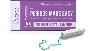

SIRONA - Premium Digital Tampon - 20 Pcs (Medium Flow) Tampons(Pack of 20)