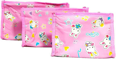 

Aadhya Pack of 3 Cosmetic Makeup Toiletry Jewellery Vanity Box Travel Toiletry Kit(Pink)
