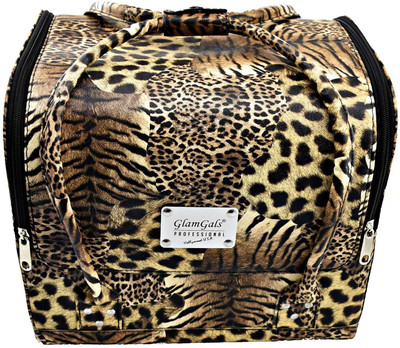 

GlamGals PU Leather 3 Tier Internal Trays Cosmetics Vanity Box(Multicolor)