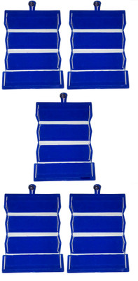 

Funkroo Pack of 5 blue Earring folder Studs Tops jewelry cosmetic case Vanity Box makeup Vanity Box(Blue)