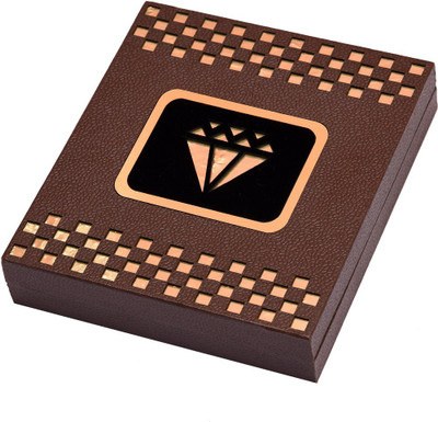 

krishnaproducts BOX03 LED LIGHT NICKLES BOX,JEWELERYBOX, Vanity Box(DARK BROWN)